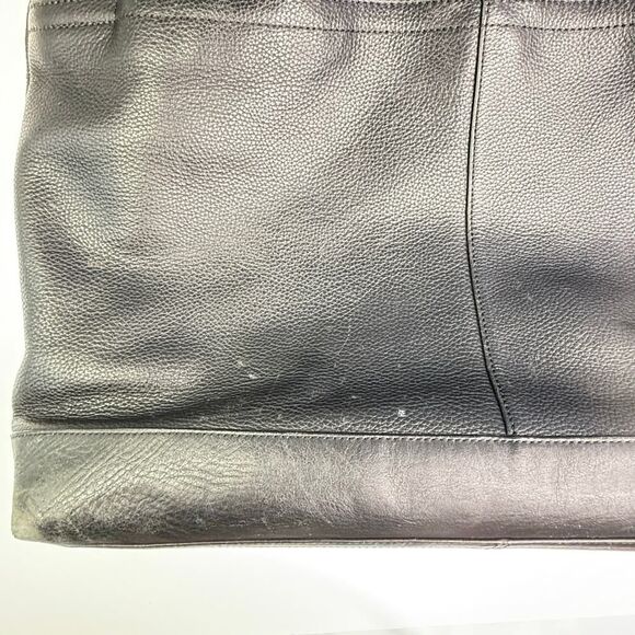 Coach F70926 Bleecker Legacy Black Pebbled Leather Slim Brief Bag w Strap Unisex - Picture 7 of 12